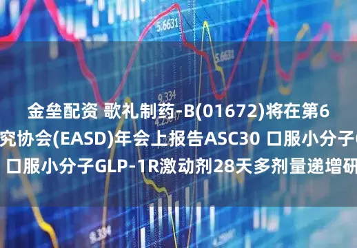 金垒配资 歌礼制药-B(01672)将在第61届欧洲糖尿病研究协会(EASD)年会上报告ASC30 口服小分子GLP-1R激动剂28天多剂量递增研究结果